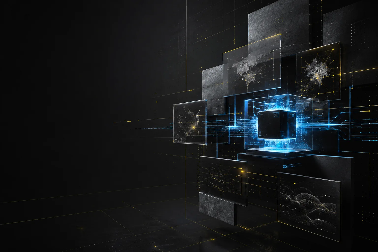 Security testing interface with connected nodes