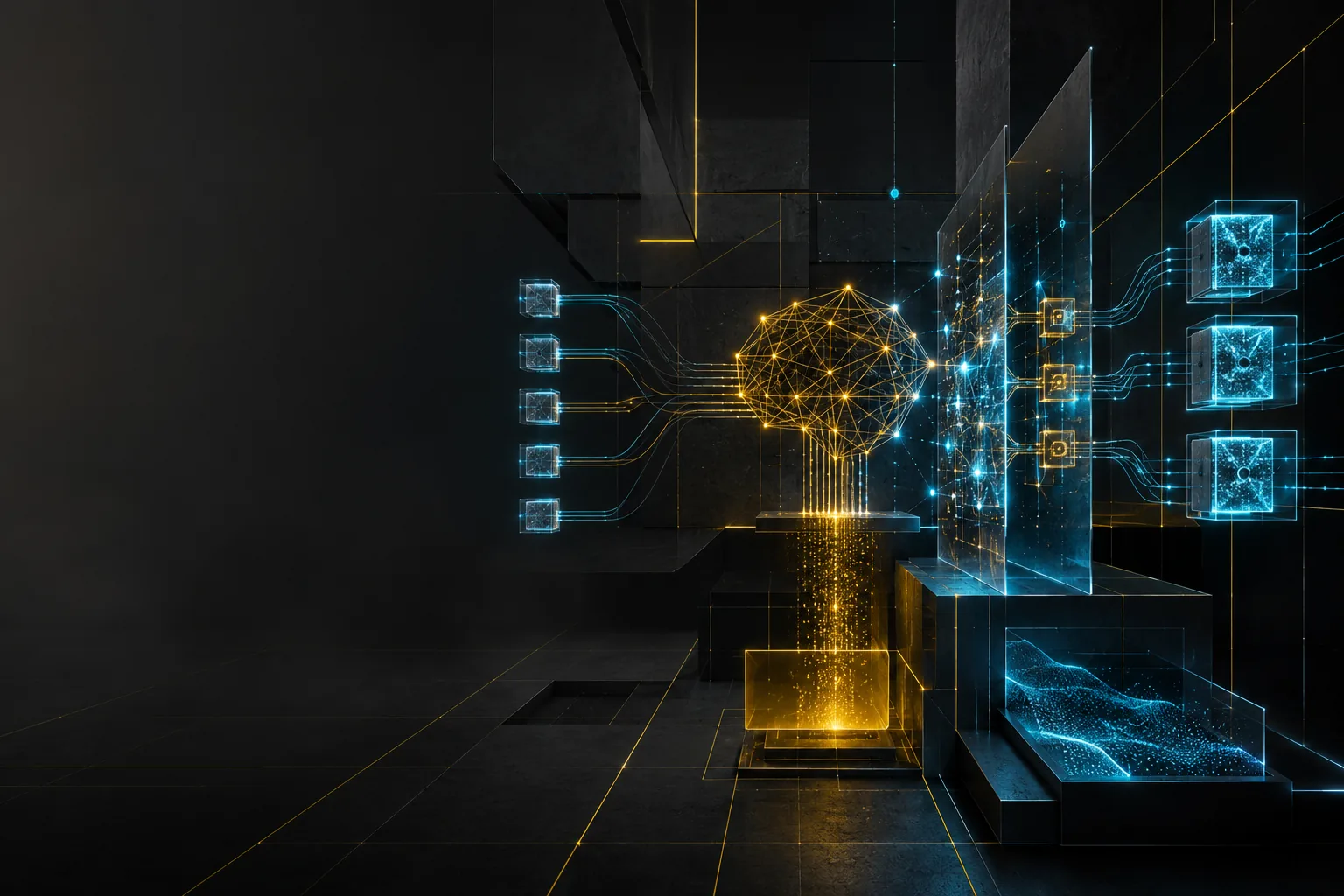 AI security workflow with layered access paths